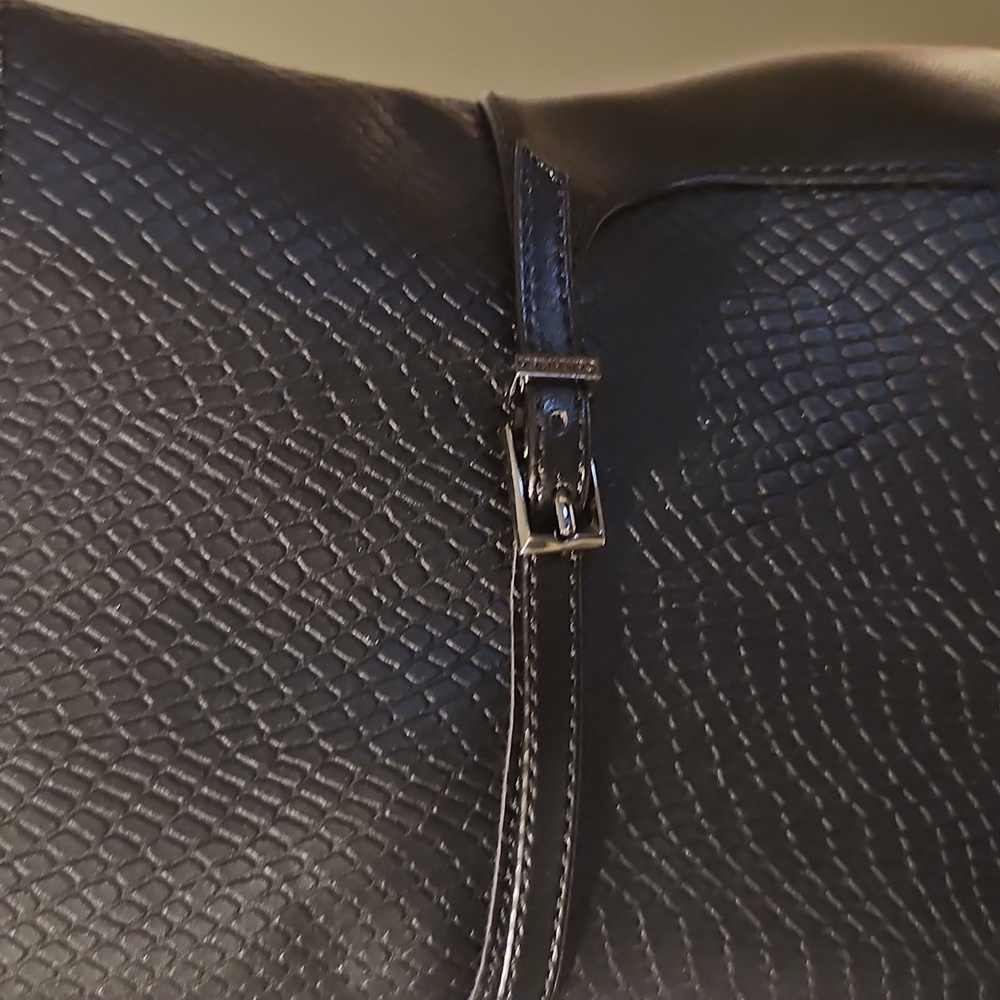 Calvin Klein Textured Black Ankle Booties - Picture 4 of 6